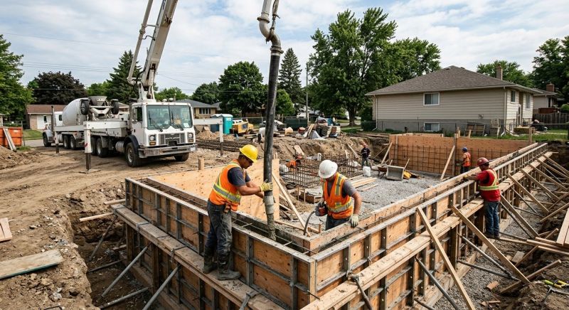 Basement Concrete Pouring in Greenville, SC