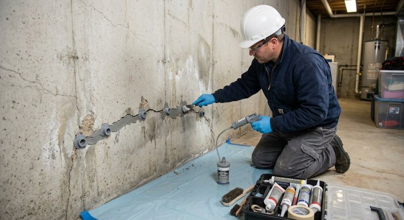 Basement Crack Repair in Columbus, OH