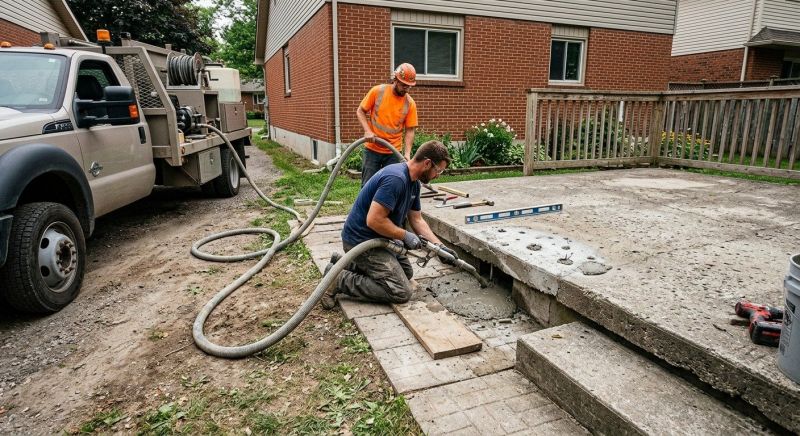Concrete Patio Raising in San Antonio, TX