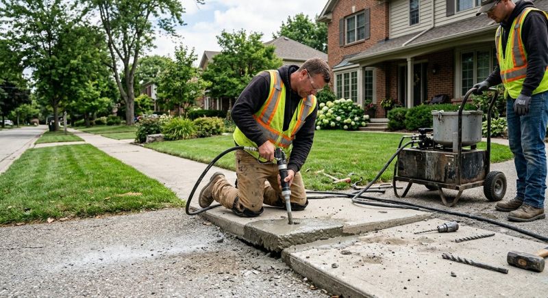 Concrete Settlement Repair in West Des Moines, IA