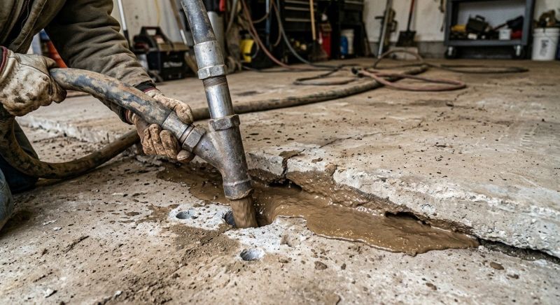 Slab Leveling in West Des Moines, IA