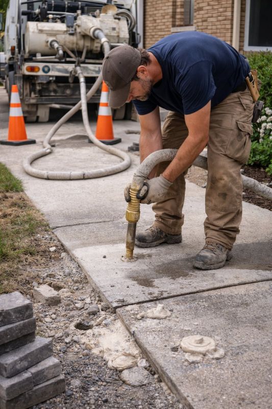 Sunken Sidewalk Repair in West Des Moines, IA